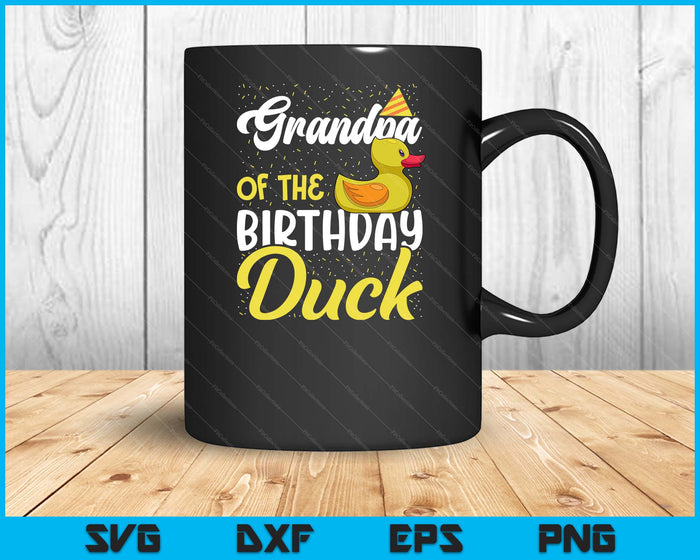 Rubber Duck Birthday Party Supplies Grandpa Birthday SVG PNG Digital Cutting Files