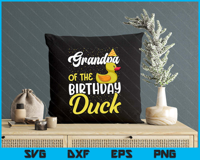 Rubber Duck Birthday Party Supplies Grandpa Birthday SVG PNG Digital Cutting Files