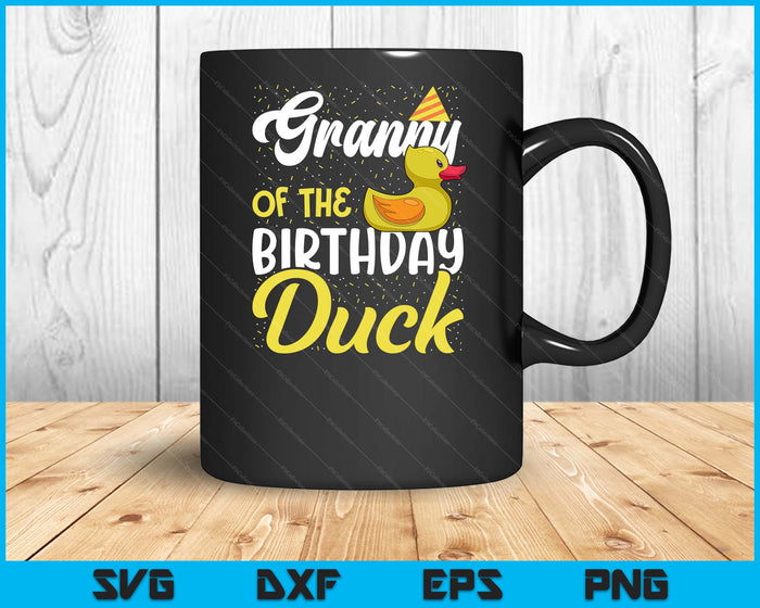 Rubber Duck Birthday Party Supplies Granny Birthday SVG PNG Digital Cutting Files