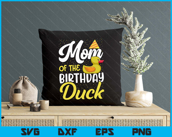 Rubber Duck Birthday Party Supplies Mom Birthday SVG PNG Digital Cutting Files