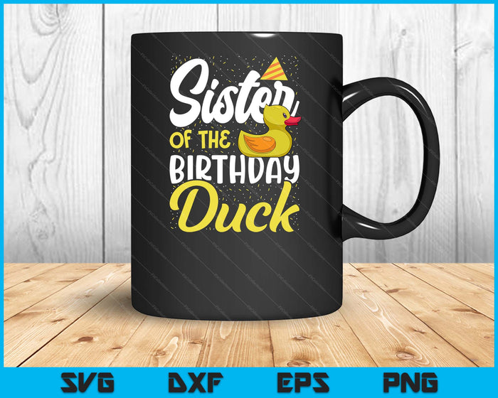 Rubber Duck Birthday Party Supplies Sister Birthday SVG PNG Digital Cutting Files