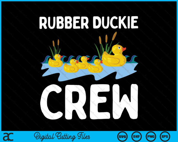 Rubber Duckie bemanning grappige rubberen eend SVG PNG digitale snijbestanden