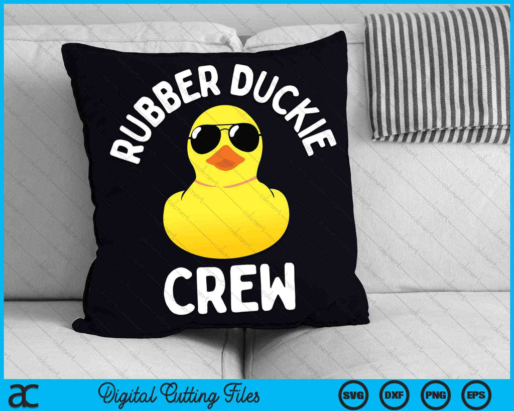 Rubber Duckie Crew Funny Rubber Duck SVG PNG Cutting Printable Files – creativeusarts