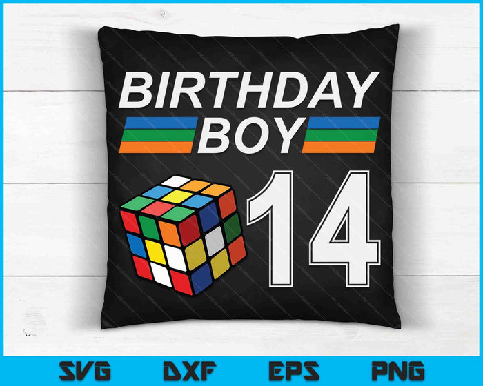Rubixk Cube Speed Cubing Birthday Boy 14 Years Old Boys Kid SVG PNG Digital Cutting Files