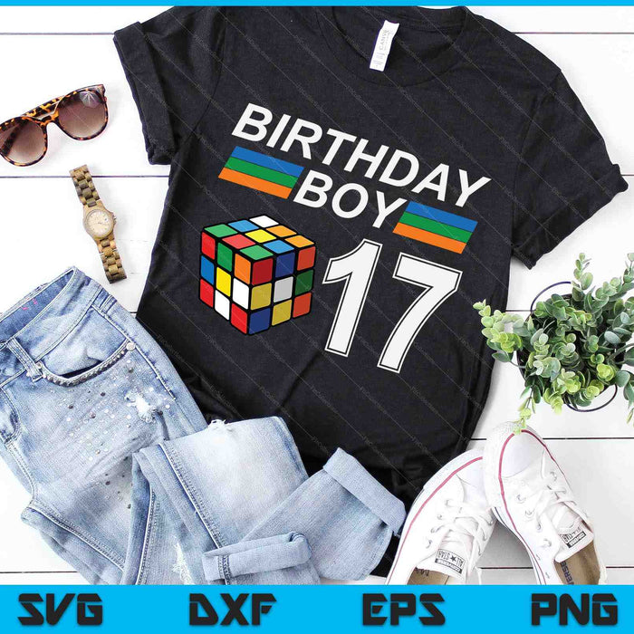 Rubixk Cube Speed Cubing Birthday Boy 17 Years Old Boys Kid SVG PNG Digital Cutting Files