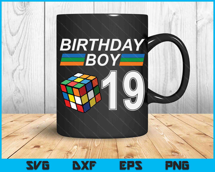 Rubixk Cube Speed Cubing Birthday Boy 19 Years Old Boys Kid SVG PNG Digital Cutting Files