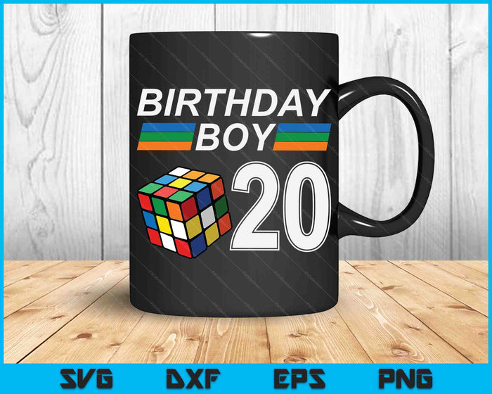 Rubixk Cube Speed Cubing Birthday Boy 20 Years Old Boys Kid SVG PNG Digital Cutting Files