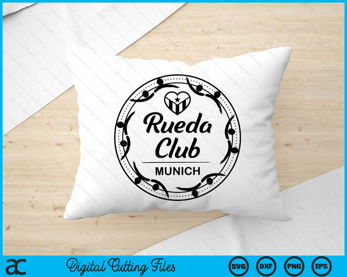 Rueda Club München Salsa voor- en achterkant grote print SVG PNG digitale snijbestanden 
