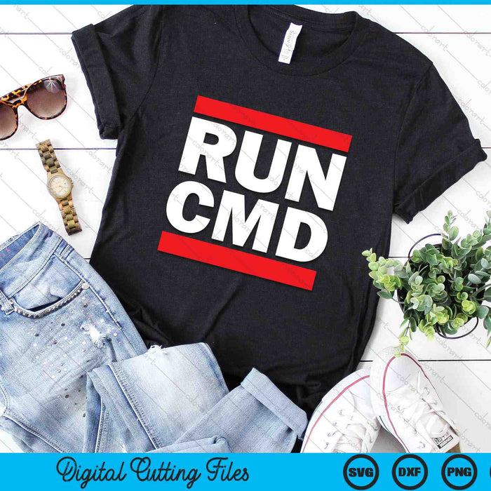 Run-CMD Funny Command Prompt Computer Programmer SVG PNG Digital Printable Files