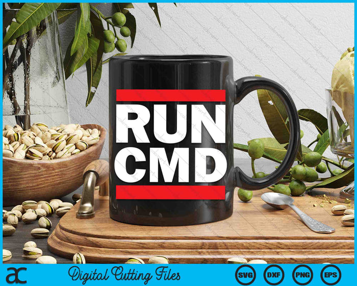 Run-CMD Funny Command Prompt Computer Programmer SVG PNG Digital Printable Files