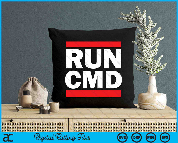 Run-CMD Funny Command Prompt Computer Programmer SVG PNG Digital Printable Files