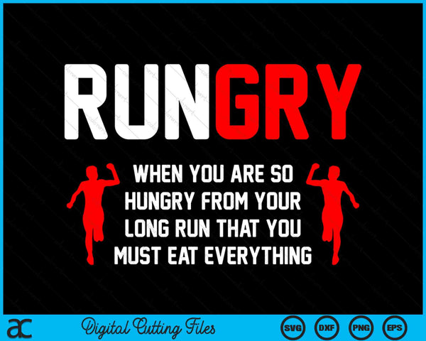 Rungry Cross Country Running SVG PNG digitale snijbestanden