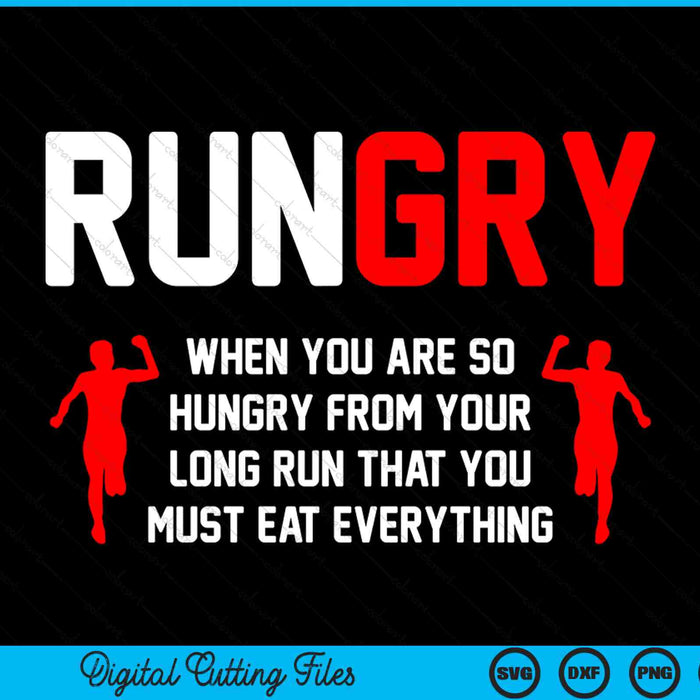 Rungry cross country running SVG cut file