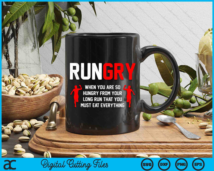 Rungry Cross Country Running SVG PNG digitale snijbestanden
