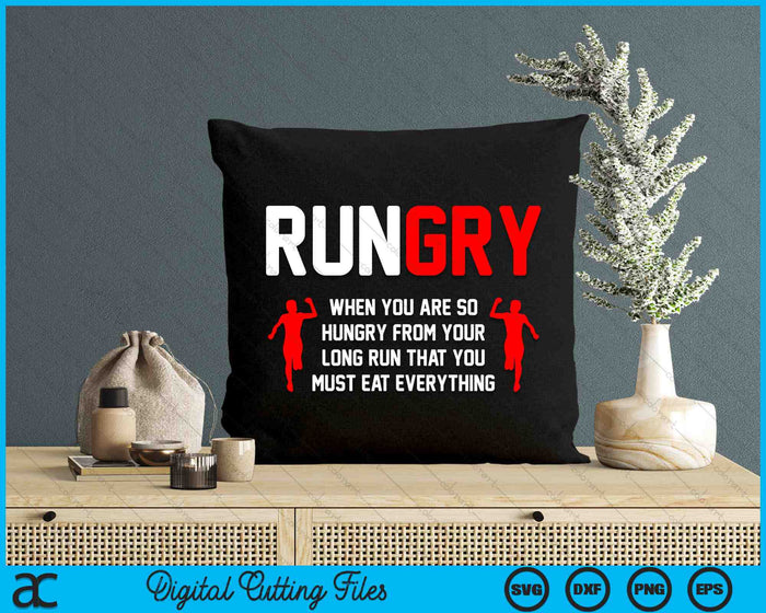 Rungry Cross Country Running SVG PNG digitale snijbestanden