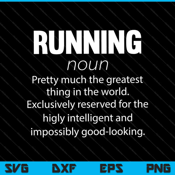 Running Funny Definition Funny 5k Marathon Runner SVG PNG Cutting Printable Files