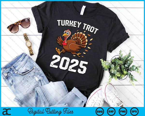 Running Turkey Trot Thanksgiving 2025 For Boys Girls Kids SVG PNG Digital Cutting File