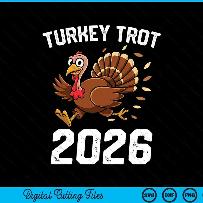 Running turkey trot Thanksgiving 2026 for SVG cut file