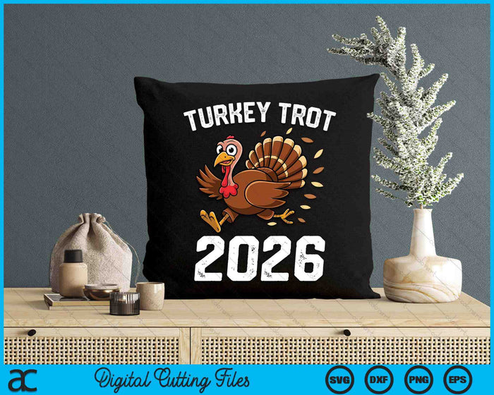 Running Turkey Trot Thanksgiving 2026 For Boys Girls Kids SVG PNG Digital Cutting File