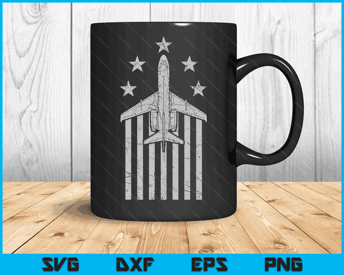 S-3 Viking Stars & Bars Vintage ASW Jet Airplane SVG PNG Digital Cutting Files