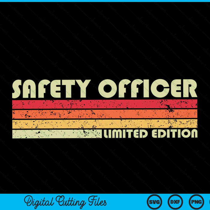 SAFETY OFFICER Funny Job Title Profession Birthday Worker SVG PNG Digital Cutting File