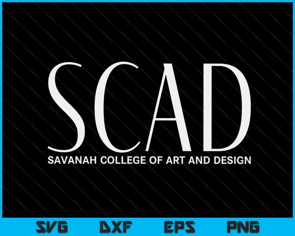 SCAD Art Deco Style College SVG PNG Archivos de corte digital