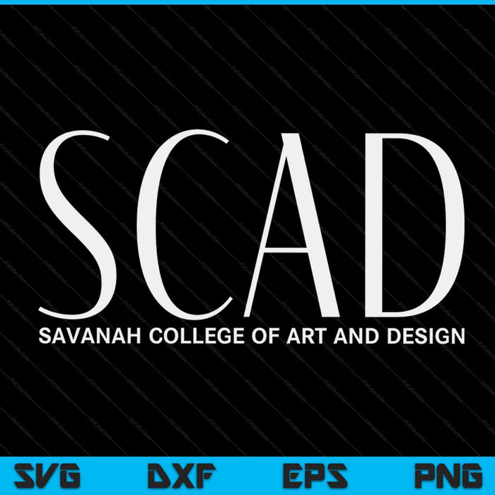 SCAD Art Deco Style College SVG PNG Archivos de corte digital