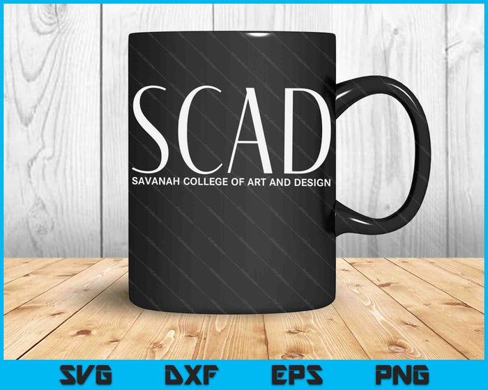 SCAD Art Deco Style College SVG PNG Archivos de corte digital