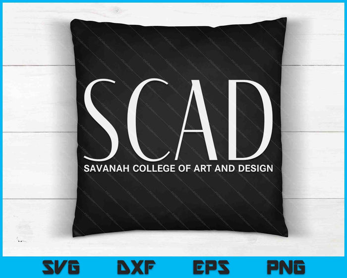 SCAD Art Deco Style College SVG PNG Archivos de corte digital