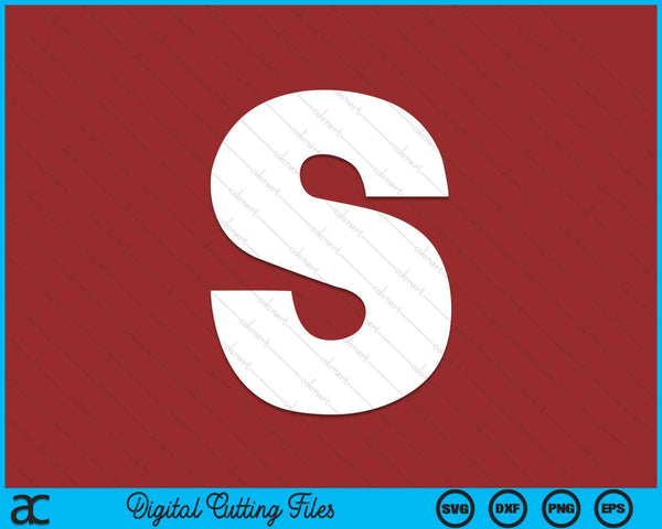 S candy letter Halloween costume SVG cut file