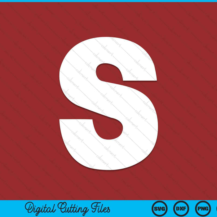 S candy letter Halloween costume SVG cut file