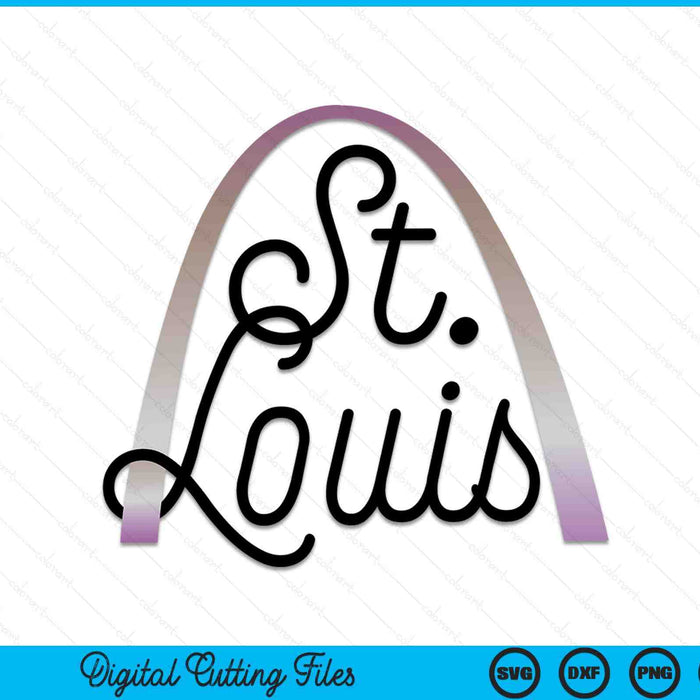 Saint Louis Missouri souvenir gateway arch traveler SVG cut file