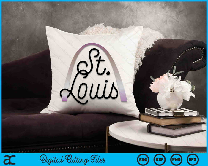 Saint Louis Missouri Souvenir Gateway Arch Traveler Gift SVG PNG Digital Printable Files