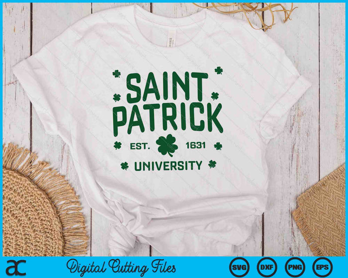 Saint Patrick University St Patricks Day SVG PNG Digital Printable Files