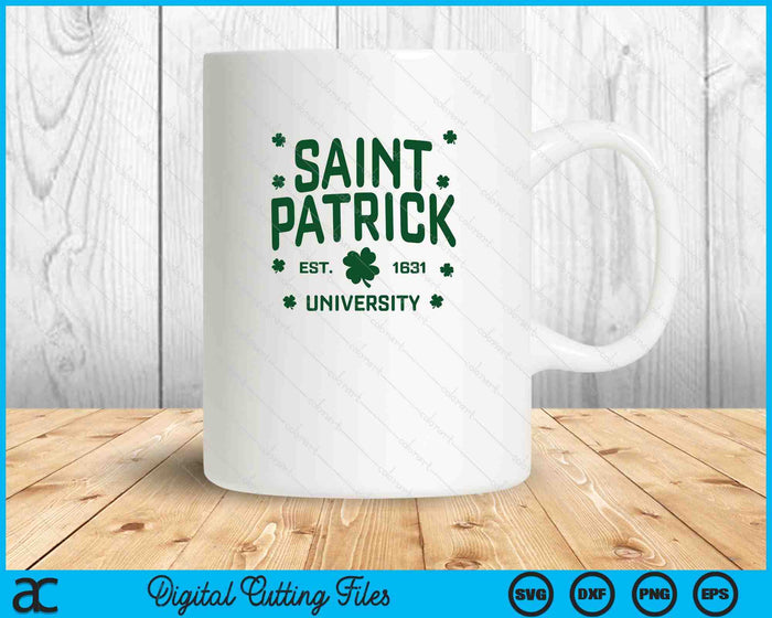 Saint Patrick University St Patricks Day SVG PNG Digital Printable Files