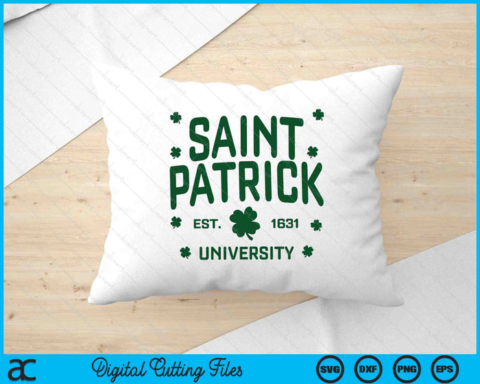 Saint Patrick University St Patricks Day SVG PNG Digital Printable Files