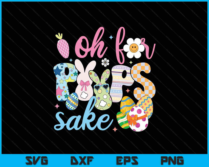 Sake Funny Easter Bunny Print Glasses Happy Easter SVG PNG Digital Printable Files