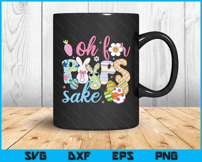 Sake Funny Easter Bunny Print Glasses Happy Easter SVG PNG Digital Printable Files