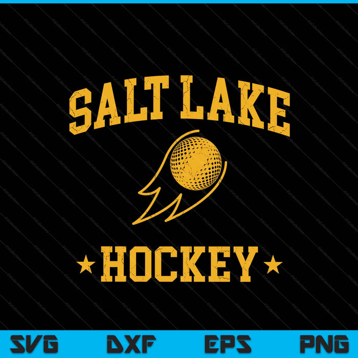 Salt lake hockey vintage gameday retro hockey lover SVG cut file