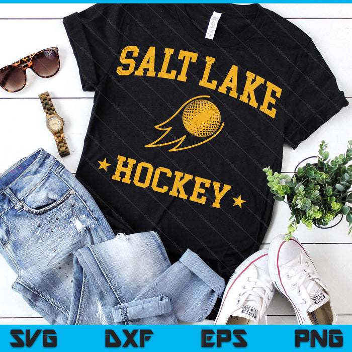 Salt Lake Hockey Vintage Gameday Retro Hockey Lover SVG PNG Files