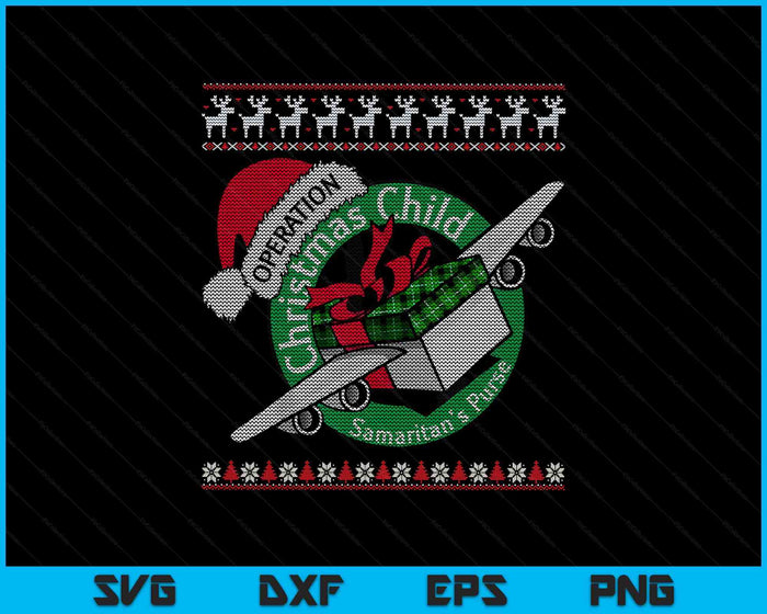 Samaritan's Purse Operation Christmas Child Funny Xmas SVG PNG Digital Printable Files