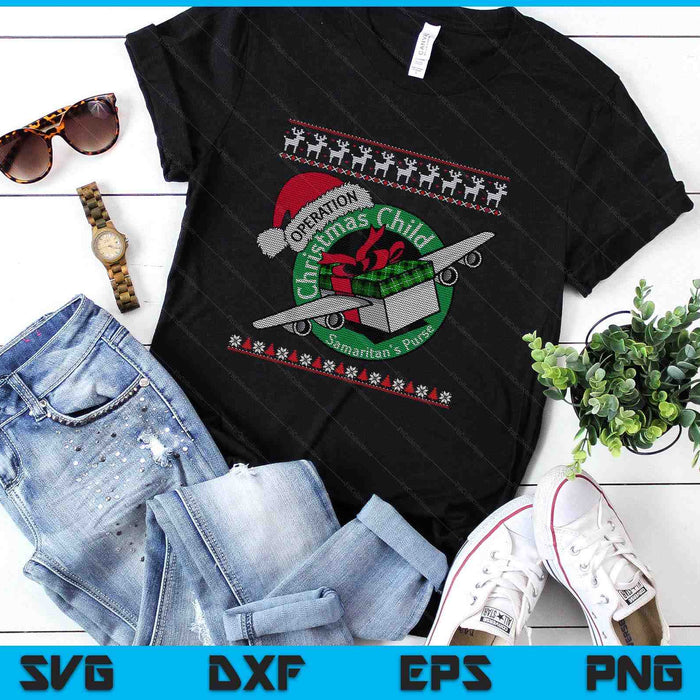 Samaritan's Purse Operation Christmas Child Funny Xmas SVG PNG Digital Printable Files