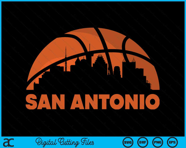 San Antonio City Skyline Atlanta Basketball SVG PNG Digital Cutting Files