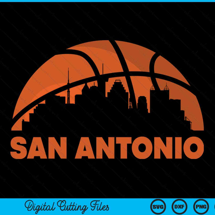 San Antonio City Skyline Atlanta Basketball SVG PNG Digital Cutting Files