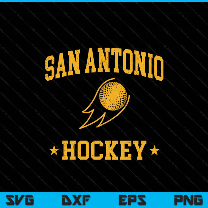 San Antonio hockey vintage gameday retro hockey lover SVG cut file
