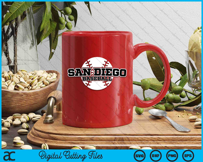 San Diego Baseball Block Font SVG PNG Digital Cutting Files