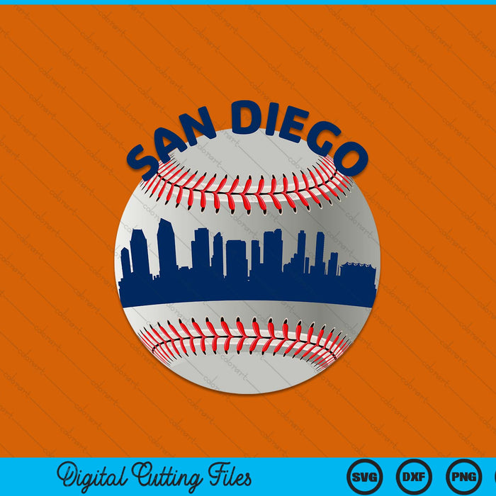 San Diego baseball team fans of space city SVG PNG cut file for Cricut