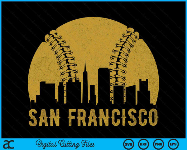 San Francisco Baseball Fan SVG PNG Cutting Printable Files