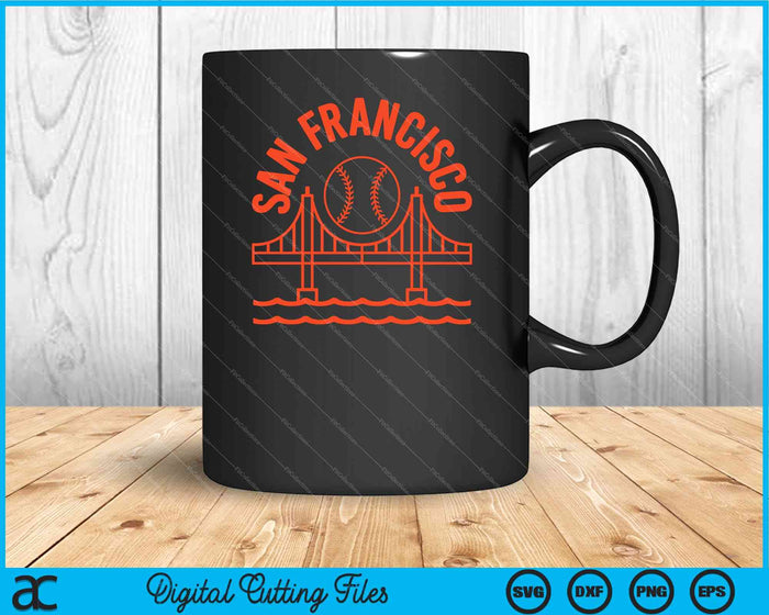 San Francisco Baseball SF California SVG PNG Digital Cutting File