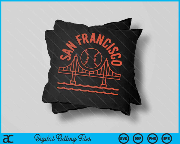 San Francisco honkbal SF Californië SVG PNG digitaal snijden bestand